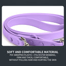 PVC Pet Loop Horsarine Dog Collar, Size: M(Purple)