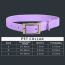 PVC Pet Loop Horsarine Dog Collar, Size: M(Purple)