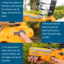 BY-0212 Foam Plane Hand Throw Catapult Aircraft Launcher Glider Model, Color: Red