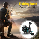 Metal Spinning Wheel CNC Rocker Throwing Rod Fish Wheel, Style: DK II 5000 (Metal Ball Grip)