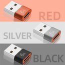 10 PCS HOWJIM HJ003 Type-C To USB3.0 Adapter Support Charging & Data Cable Transfer(Red)