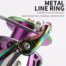 Colorful Metal Fish Line Wheel Long Throw Sea Rod Spinning Wheel, Specification: SK2000