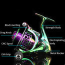 Colorful Metal Fish Line Wheel Long Throw Sea Rod Spinning Wheel, Specification: SK5000