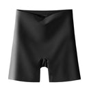 High Waist Seamless Safety Panties Ice Silk Shorts, Size: M (40-50kg)(Black Sticker)
