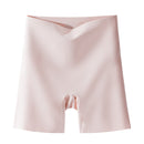 High Waist Seamless Safety Panties Ice Silk Shorts, Size: M (40-50kg)(Purple Pink Sticker)