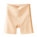 High Waist Seamless Safety Panties Ice Silk Shorts, Size: L (47.5-60kg)(Skin Color Sticker)