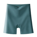High Waist Seamless Safety Panties Ice Silk Shorts, Size: L (47.5-60kg)(Dark Green Sticker)