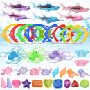 4PCS Torpedo Diving Swimming Pool Toys Children Summer Water Toys