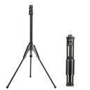 Aluminum Alloy Folding Mobile Phone Stand Live Selfie Floor Stand(Grey)