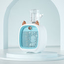FC-6602 Spray Fan USB Rechargeable Humidification Fan, Battery Capacity: 2400mAh(Lake Blue)