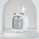 FC-6602 Spray Fan USB Rechargeable Humidification Fan, Battery Capacity: 2400mAh(Light Grey)