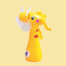Cartoon Children Student Hand Shake Spray Fan Manual Mini Spray Fan(Yellow)