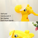 Cartoon Children Student Hand Shake Spray Fan Manual Mini Spray Fan(Pink)