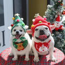 Pet Christmas Hat Saliva Festive Dressing Supplies, Color: Bibs Green