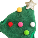 Pet Christmas Hat Saliva Festive Dressing Supplies, Color: Bibs Red