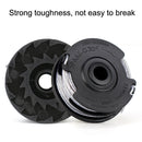 2PCS GK09-2 Lawnmower Nylon Double Layer Mowing Line Playing Rope Spool Replaces Greenworks(Black)
