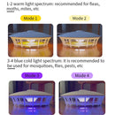 Household Flea Trap Lamp Indoor Trap Mosquito Flies Cockroach Lamp(Pearl White)