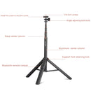 QingZhuangShiDai ZP100 Aluminum Alloy Floor Phone Stand Live Bluetooth Phone Selfie Stick
