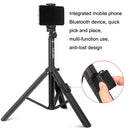 QingZhuangShiDai ZP100 Aluminum Alloy Floor Phone Stand Live Bluetooth Phone Selfie Stick