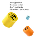 1-100 Teaching Aid Number Early Education Kindergarten Puzzle Toys, Style: With 18 Question Card