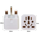 2 PCS WY-7 10A 250V UK Plug Converter(Black)