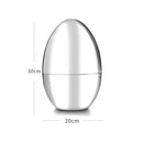 Egg-shaped Western Cutlery Storage Set Party Knife And Fork 304 Silver Egg+24 In 1