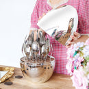 Egg-shaped Western Cutlery Storage Set Party Knife And Fork 304 Golden Egg+24 In 1