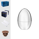 Egg-shaped Western Cutlery Storage Set Party Knife And Fork 304 Silver Egg+Craft Box