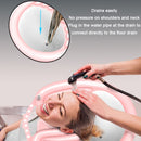 Household Pregnant And Elderly Recline Shampoo Basin Hair Care, Color: Pink