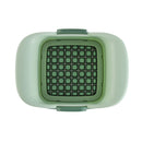 Household Hand-pressed Multi-function French Fries Vegetable Cutter(Green)