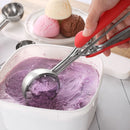 304 Stainless Steel Silicone Handle Ice Cream Scoop, Diameter 5cm
