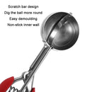 304 Stainless Steel Silicone Handle Ice Cream Scoop, Diameter 6cm
