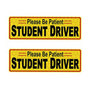 2 PCS STUDENT DRIVER Novice Car Sticker Magnetic Reflective Car Sticker 25 x 8 cm(Type B)