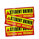 2 PCS STUDENT DRIVER Novice Car Sticker Magnetic Reflective Car Sticker 25 x 8 cm(Type A)