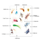 5 Sets Car 3D Feather Body Sticker Scratch Blocking Sticker(Style 5)