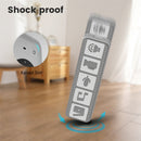 Silicone Remote Controller Waterproof Anti-Slip Protective Cover For Apple TV 4K 2021(Gray White)