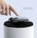 Office Household 4-layer Composite Filter Mesh Smoke Removal Vertical Air Hurifier(White)