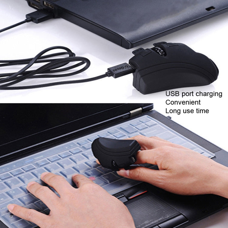 GM306e Bluetooth Finger Lazy Mice Charging Phone Tablet Notebook Universal Mice(Black)