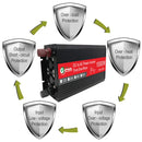 Gurxun HZ1500-10000 Sine Wave 10000W Inverter Power Converter, Specification: 60V To 220V