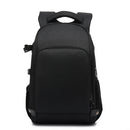 Cationic SLR Backpack Waterproof Photography Backpack with Headphone Cable Hole(Black)
