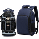 Cationic SLR Backpack Waterproof Photography Backpack with Headphone Cable Hole(Blue)