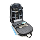 Oxford Cloth Waterproof Photography Backpack 17 Inch Laptop Backpack(Grey)