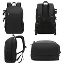 Oxford Cloth Waterproof Photography Backpack 17 Inch Laptop Backpack(Grey)