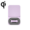 YCX-17 15W Foldable Magnetic Wireless Charger Stand Supports Horizontal and Vertical Screens(Light Purple)