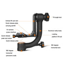 QingZhuangShiDai Q45 Panoramic Boom Bird Watching and Birding Gimbal(Black)