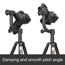 QingZhuangShiDai Q45 Panoramic Boom Bird Watching and Birding Gimbal(Black)