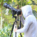 QingZhuangShiDai Q45 Panoramic Boom Bird Watching and Birding Gimbal(Black)