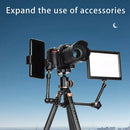 QingZhuangShiDai Q8805C CNC Camera SLR Carbon Fiber Tripod Without Central Axis(Black Gold)
