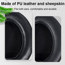 2 PCS Breathable Foam Headphone Earmuffs with Buckle For Sennheiser Momentum 3, Spec: Black Lambskin