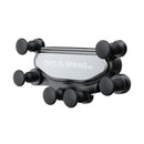 KM-20 Car Universal Air Outlet Gravity Mobile Phone Holder(Silver)